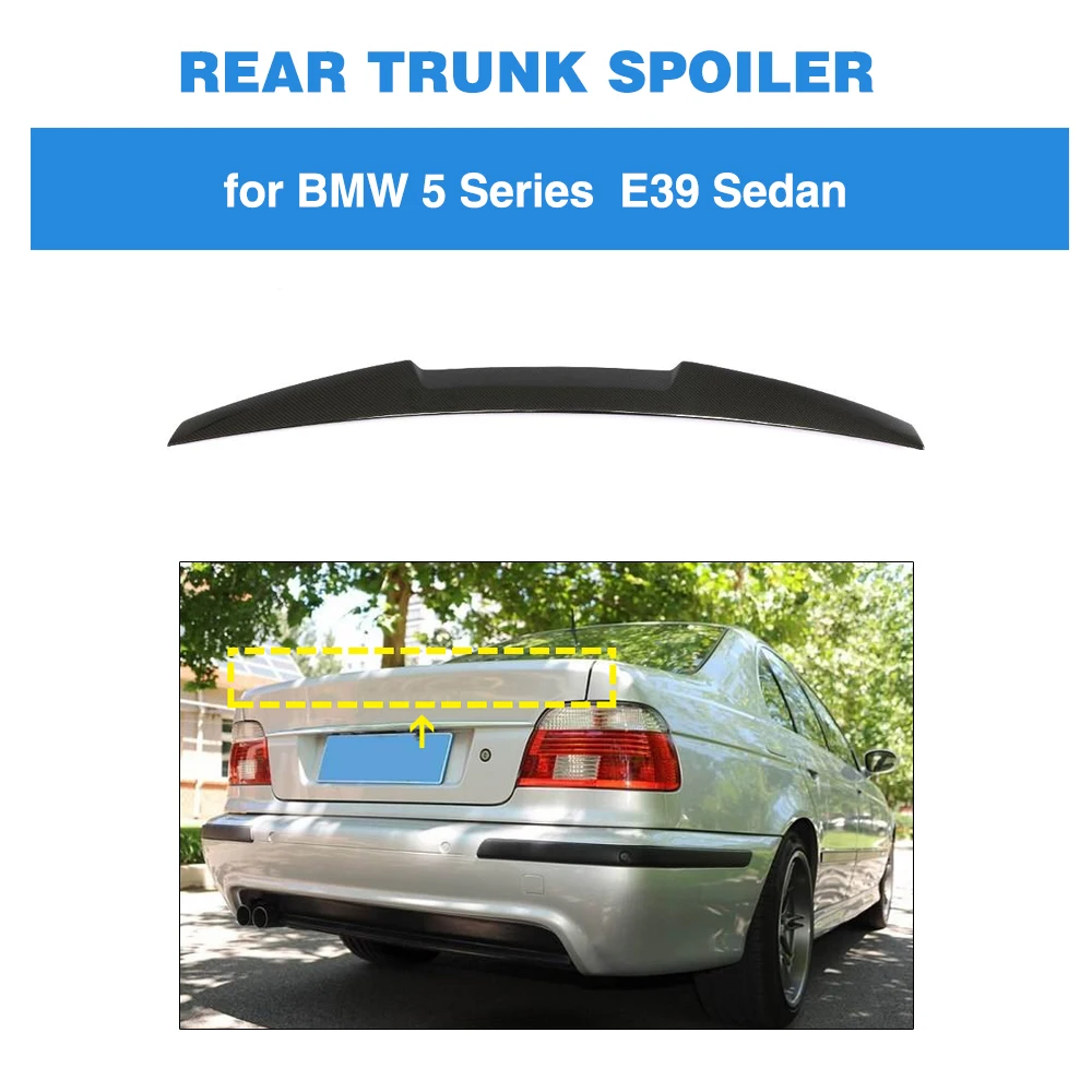Для BMW 5 серии E39 M5 1996-2003 спойлер заднего крыла крышка багажника из углеродного волокна задний спойлер багажника