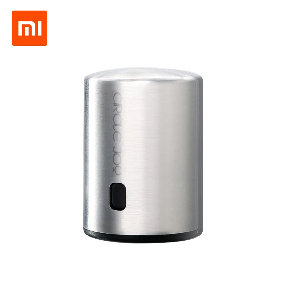 

2018 Xiaomi Mijia Circle Joy Round Stainless Steel Red Wine Mini Stopper Smart Vacuum Efficient Preservation Memory Integration