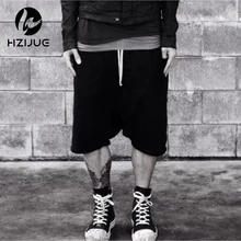 Лето kanye west хип-хоп крутые спортивные штаны 30-36 мужской комбинезон рок-сценическая городская одежда owens черное платье шаровары мужские шорты