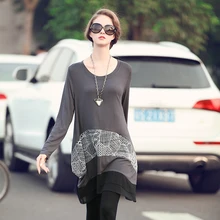Maternity clothes Free shipping The spring and autumn new fashion plus size Maternity Skirt irregular long