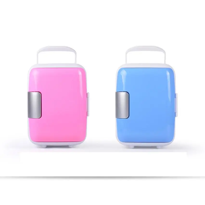 Car Mini Fridge Portable Thermoelectric Cooler Warmer Travel Refrigerator 12V 4L Dropshipping Sept4 mini 4l portable refrigerator fridge cooler warmer