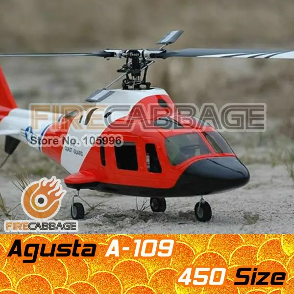 Free Shipping 2 pcs /lot Agusta A109 the fuselage Pre Painted fuselage