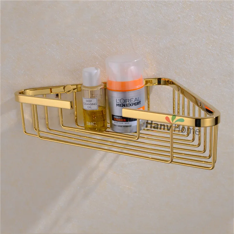 Buy PVD Ti Golden Stainless Steel Bathroom Shelf