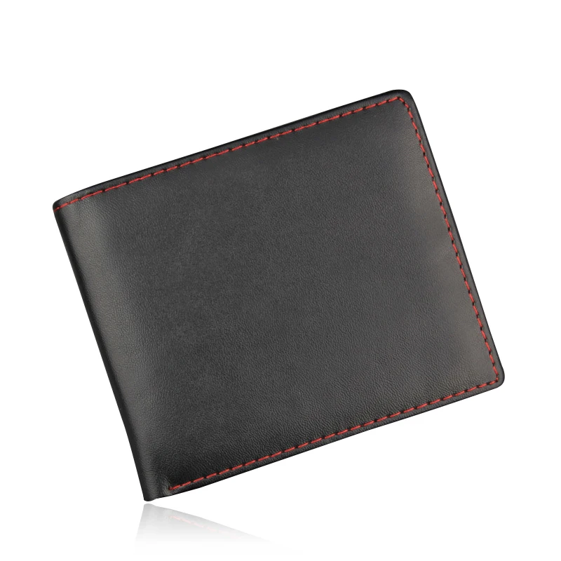 

Fashion Men Wallets Famous Brand PU Leather Wallet No Zipper Design Wallets With Card Holder Purse Photo Holder For Men Carteira