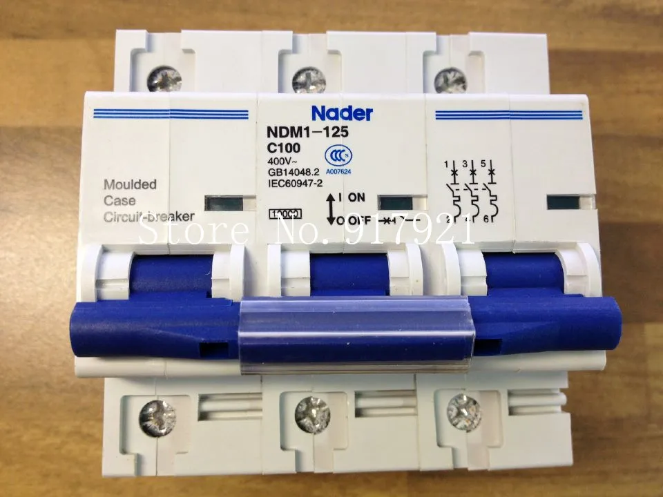 [ZOB] Письмо NDM1-125 Nade подлинный новый C100 Мини автоматический выключатель 3P100A