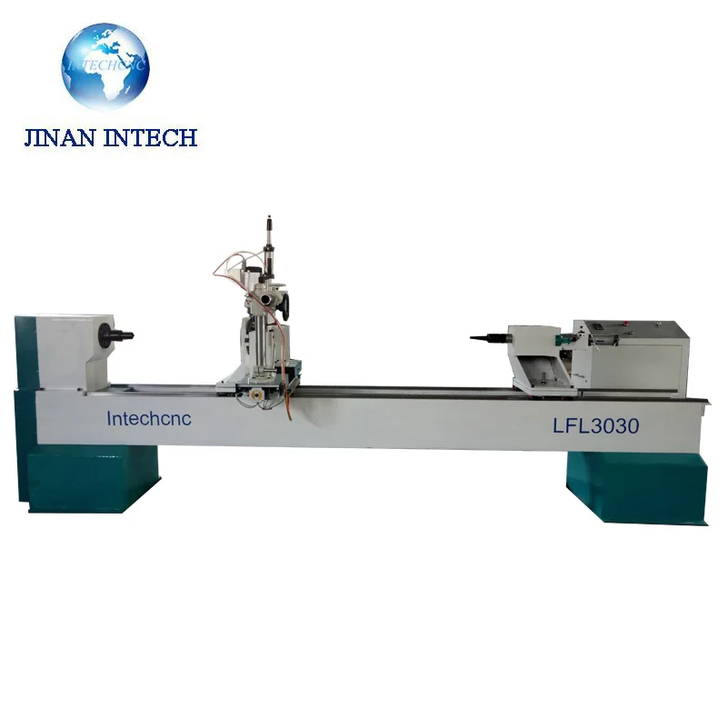 Automatic Cnc LFL3030 cnc wood lathe machine With Spindle |