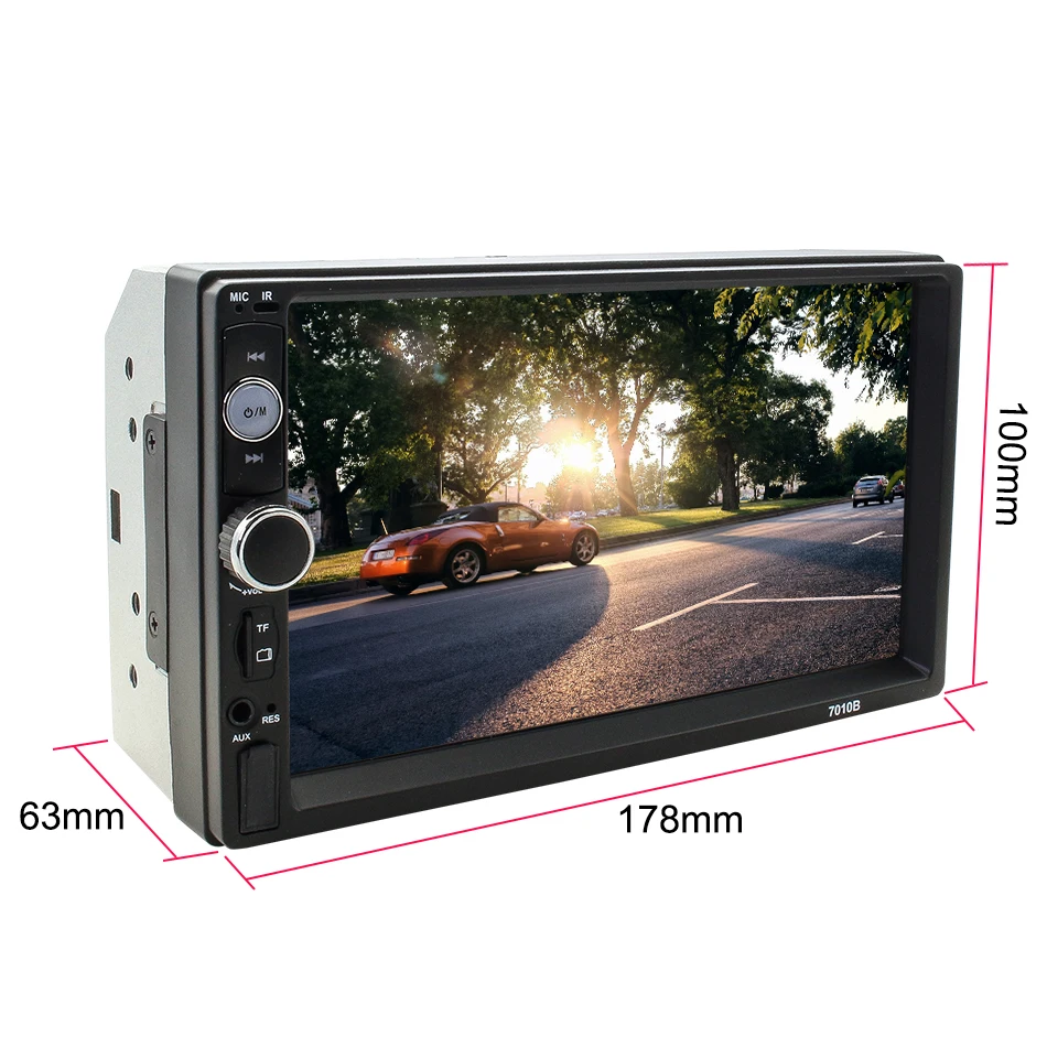 GreenYi 2 Din Автомобильный Радио 7 &quotHD плеер цифрового Дисплей MP5 Сенсорный экран