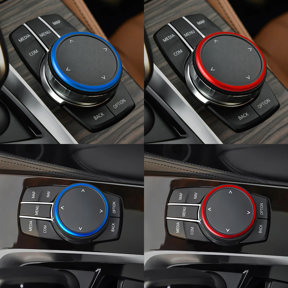 

Car Multimedia Button Sticker Cover for BMW G30 G38 528 530 540Li 5 Series Decorative Ring idrive Trim Circle Sticker Cover