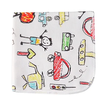 

Baby Infant Towel 25*25cm Baby Infant Shower Products Towels Soft Cartoon Print Cotton Bath Towels