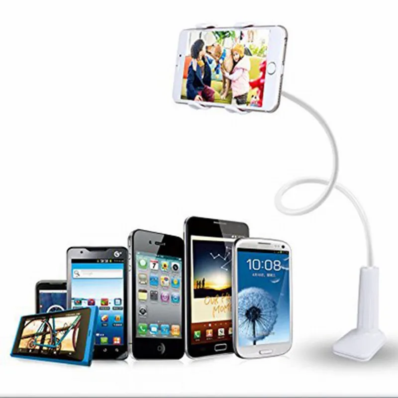 Cell Phone Holder Desk Universal Smartphone Clip Holder Lazy Bracket Flexible Long Arms for iPhone 7 6S Desktop Bed Mobile Stand (2)