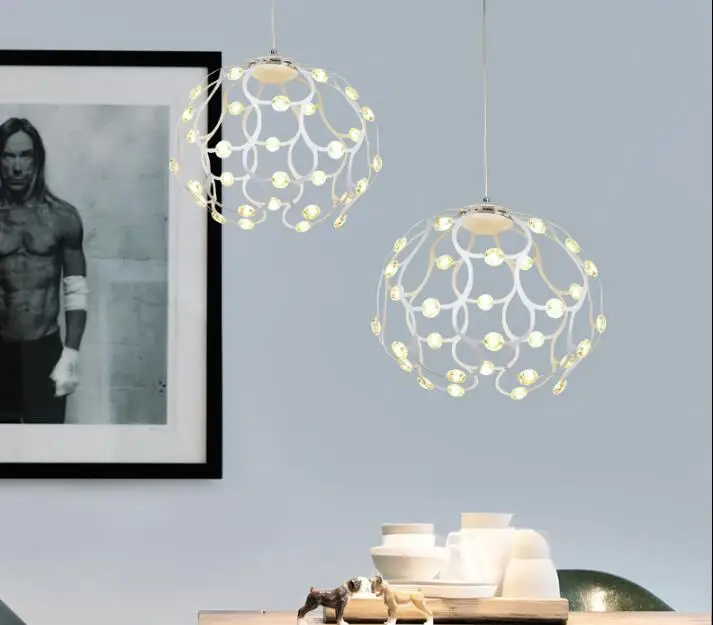Светодиодная люстра в форме шара современная простая креативная обеденная