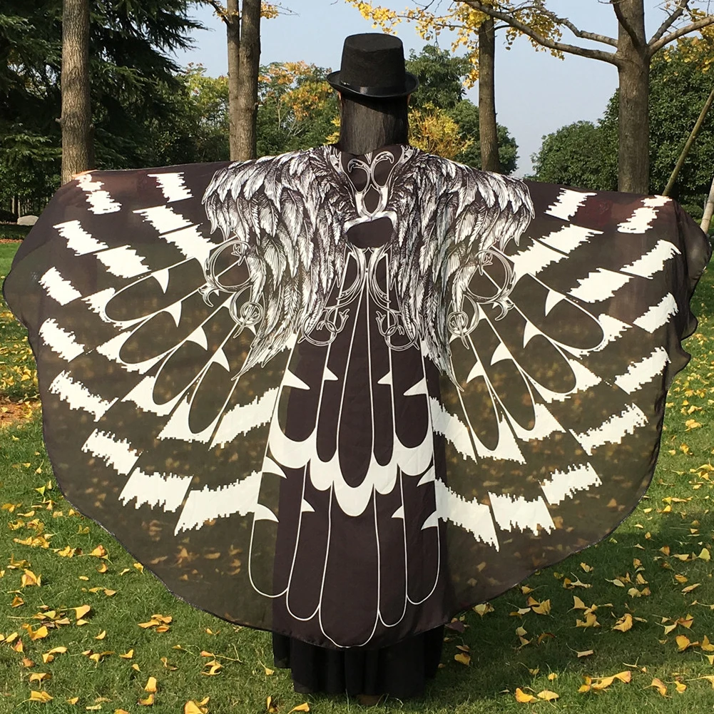 HIRIGIN поп для взрослых женщин Ткань крылья бабочки плащ халат шаль Феи маскарадные костюмы