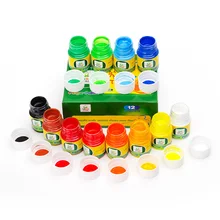 Новые замечательные моющиеся Водные Цвета пальчиковые картины 12 шт./лот 30 мл нетоксичные игрушки для рисования для детей