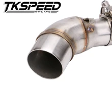 A middle connect for kawasaki Z250SL Motorcycle Exhaust Pipe Muffler Escape Connecting Pipe Front Link Pipe Moto Mid Pipe