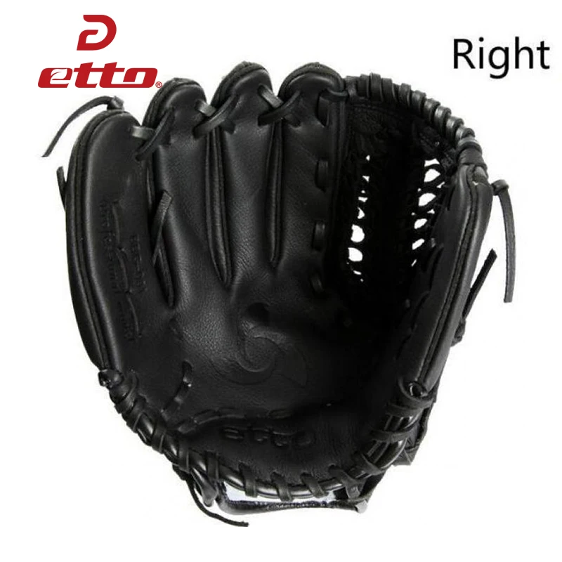

Etto 11.5/12.75 Inch Right Hand High Quality Leather Baseball Glove Unisex Professional Baseball Softball Equipment HOB007Y