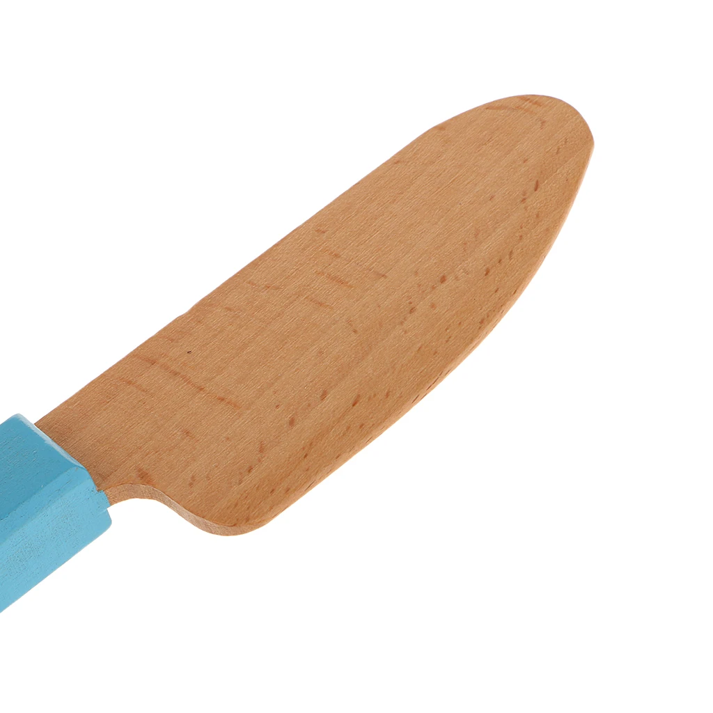 Simulation Wooden Knife Toy with Elegant Handle, Kids Toddlers Kitchen Role Play