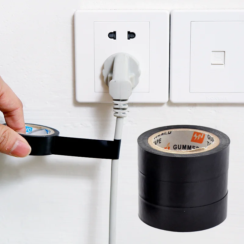 High Quality 10 Meter Black Electrical Tape High Temperature Flame