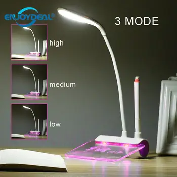 

3 Mode Adjustable Flexible Touch Control USB Rechargeable LED Message Tablelamp Desk Nightlight Lamp Reading Desk Light