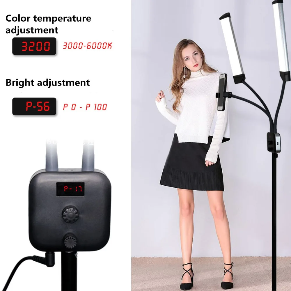  GSKAIWEN 40W LED Photographic Light Dimmable 3000-6000K Makeup Beauty Light Eyebrow Tattoo Lamp Stu - 32999706078
