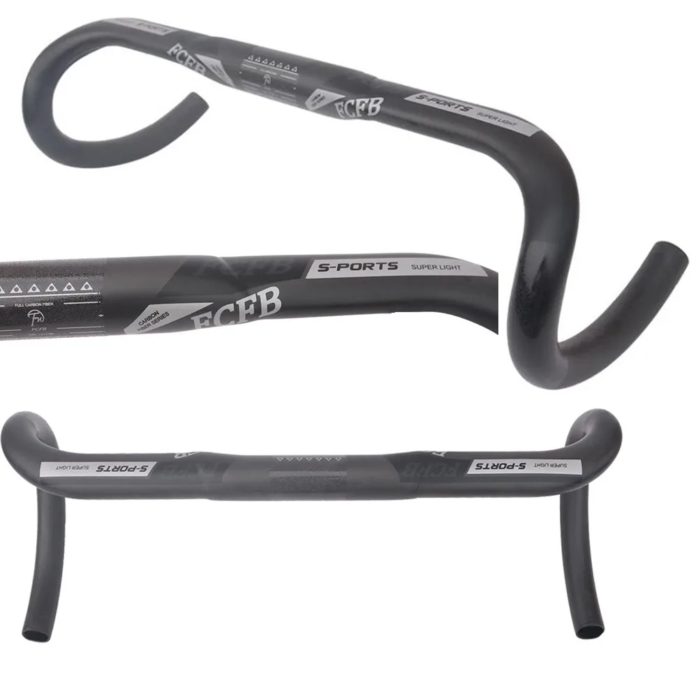 2017 FCFB gray black ud carbon road handlebar drop 125mm reach 80mm
