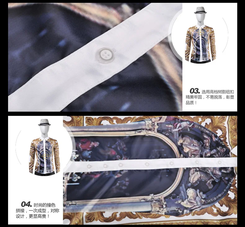 Fanzhuan Новая бесплатная доставка корейской моды для мужчин мужской 5XL оригинальный дизайн Европейский суд Ретро Рубашка с длинными рукавами