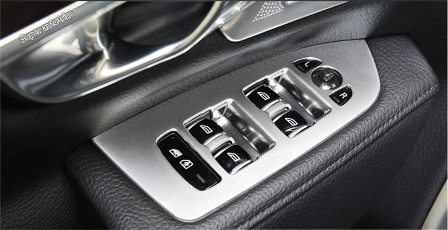 

More Fashion For Volvo S90 2017 2018 ABS Car Door Handle Holder Window Lift Button Switch Panel Cover Trim 4 Pcs / Set