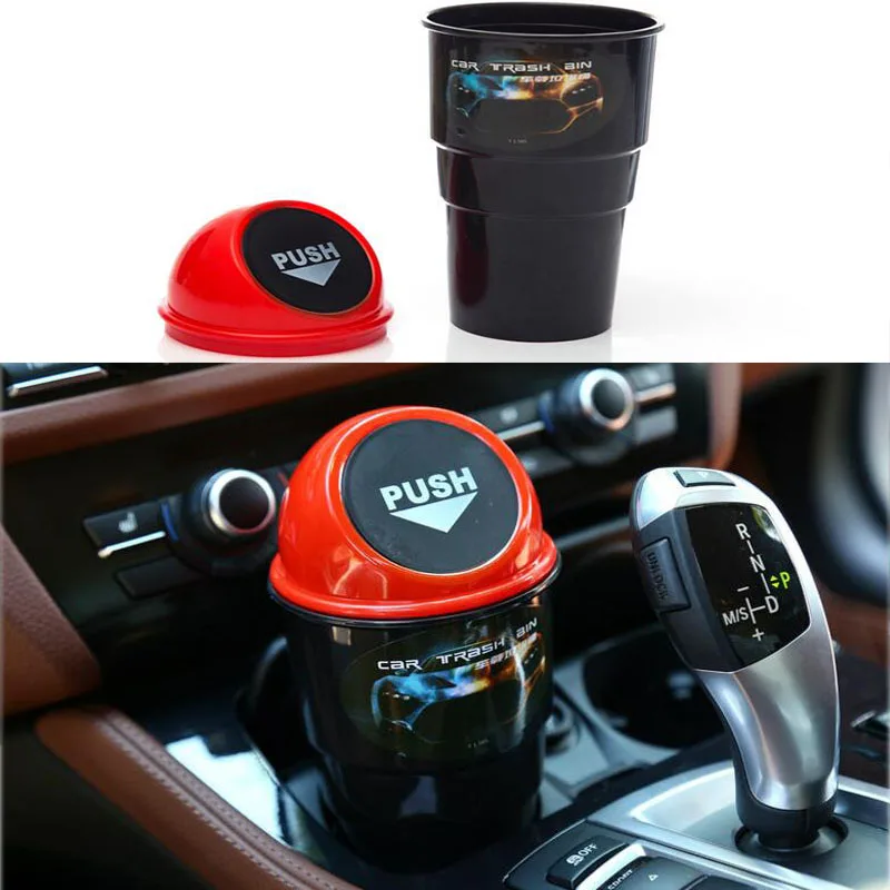 

NEW car garbage can TRASH CAN ASH-BIN Car Trash Can Garbage Dust Case Holder Bin car-styling