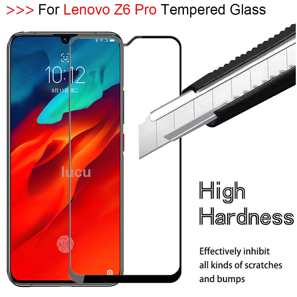 9H 3D полное покрытие закаленное стекло для Lenovo Z5 Z5S Z6 PRO Защита экрана Pro Защитная