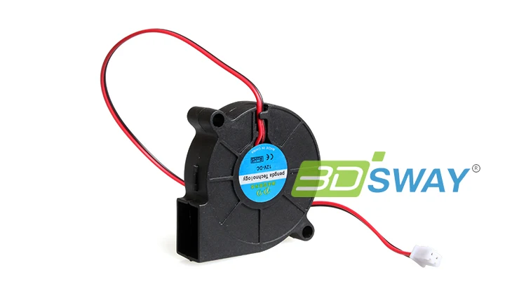 3DSWAY 3D 프린터 부품 DC 12V/24V 냉각 터보 팬 50*15mm 송풍기 방사형 브러시리스 팬 액세서리 플라스틱 팬 5015 1pc