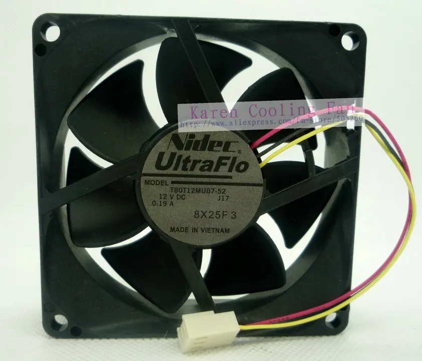 Nikon 8 см Φ 03A (AX)8025 12V 0.19A 10A (AX) охлаждающий вентилятор|cooling fan|fan cooling8025 fan |