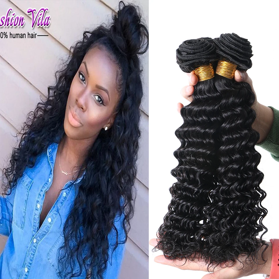 Brazilian Deep Curly Virgin Hair 7a Unprocessed Cheap Human Hair