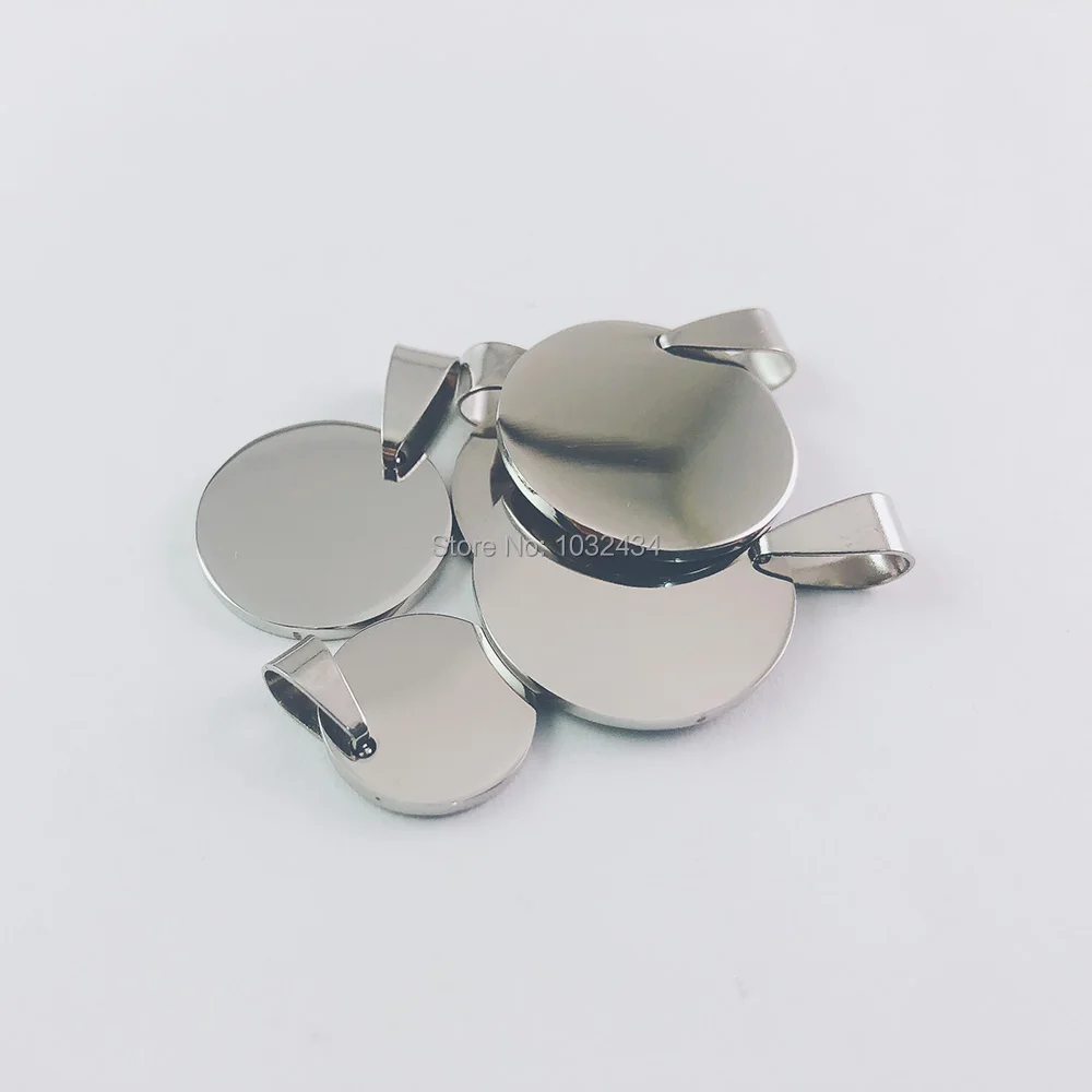

1200pcs/lot Personalized Customized Round Personalized Customized Round Stainless Steel DIY Necklace Pendant Jewelry