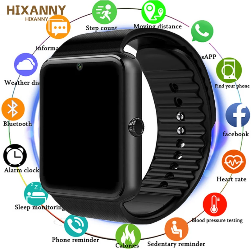 

Smart Watch GT08 Men Clock Sync Notifier Support Sim TF Card Bluetooth Connectivity Android Phone Smartwatch Alloy Smartwatch