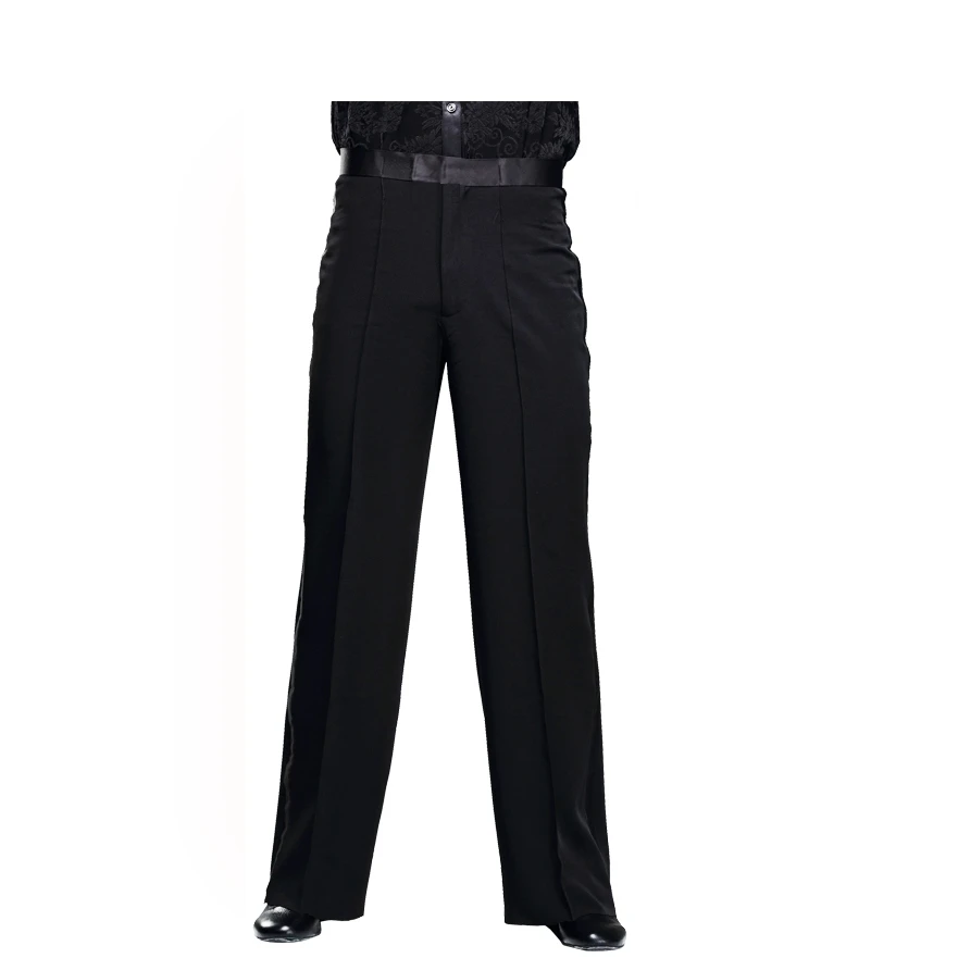 Latin Dance Pants for Men Latin Dance Trousers No Pocket Ballroom