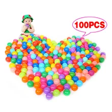 100Pcs Colorful Ball Ocean Balls Soft Plastic Ocean Ball Baby Kid Swim Pit Toy High Quality
