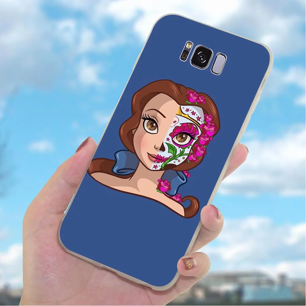Мягкий ТПУ чехол для телефона Galaxy Samsung A5 череп белоснежный A3 A6 Plus A7 A8 A9 A10 A20 A30 A40 A50