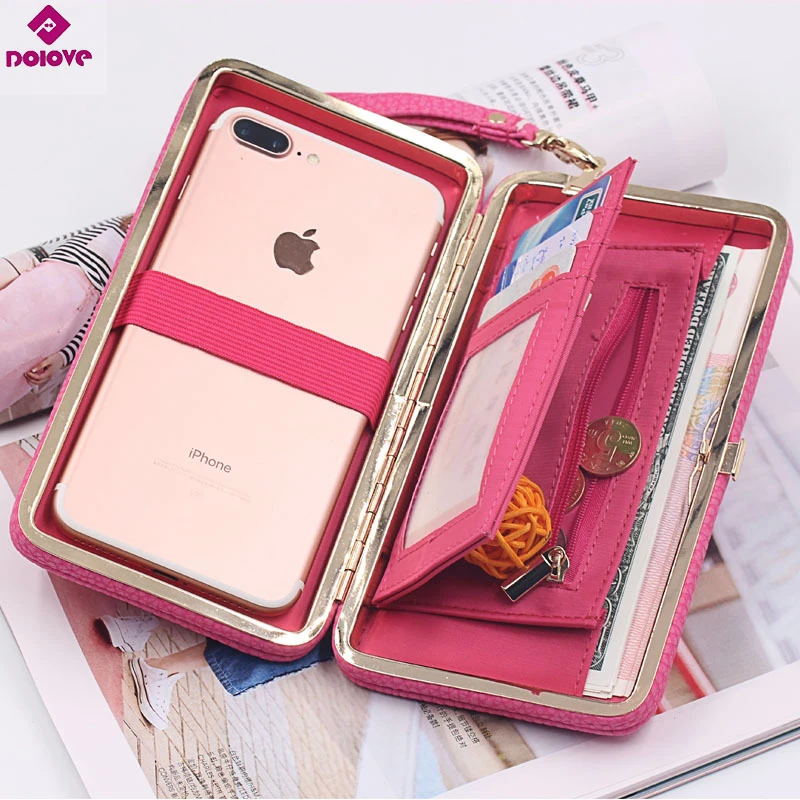 DOLOVE Brand New Design Women Wallet Long High Quality Female Clutch