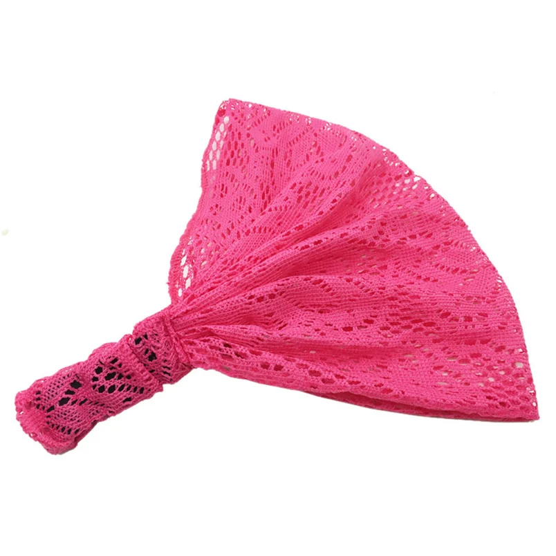 2018 New Women Yoga Lace Hollow Head Wrap Wide Headband Flower Hairband Hair Band Accessories Wholesale And Wholesale  #K29 (10)