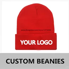 Logo Branding Knitting Hats Custom Top Quality Embroidery Beanies Adult Kid Customized Casual Personalized Hat Factory Made