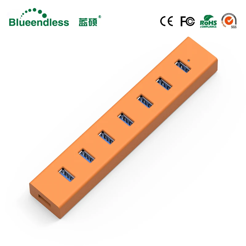 Blueendless H705U3 высокоскоростной новый 7 портов концентратор с USB 3 0 для ПК Macbook ноутбук