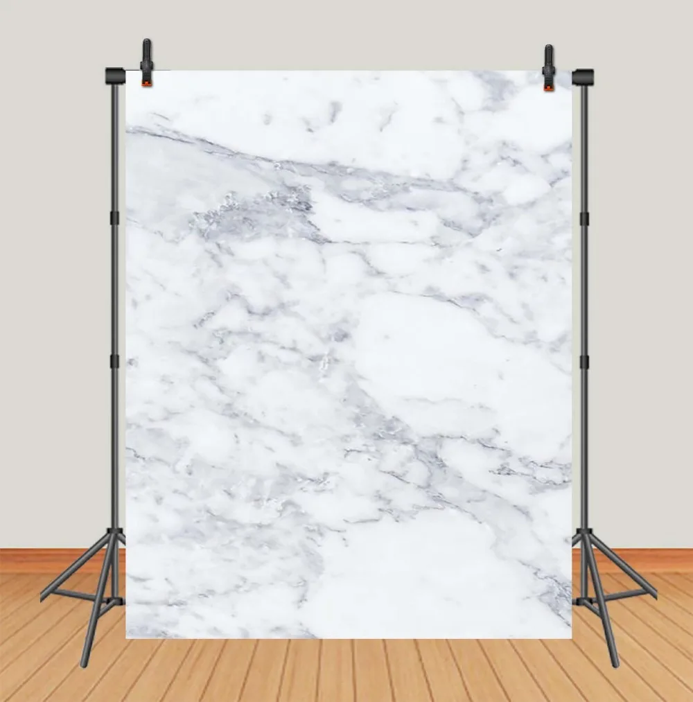 

Sensfun marble texture photo backdrop white and gray photography background fabric table cloth
