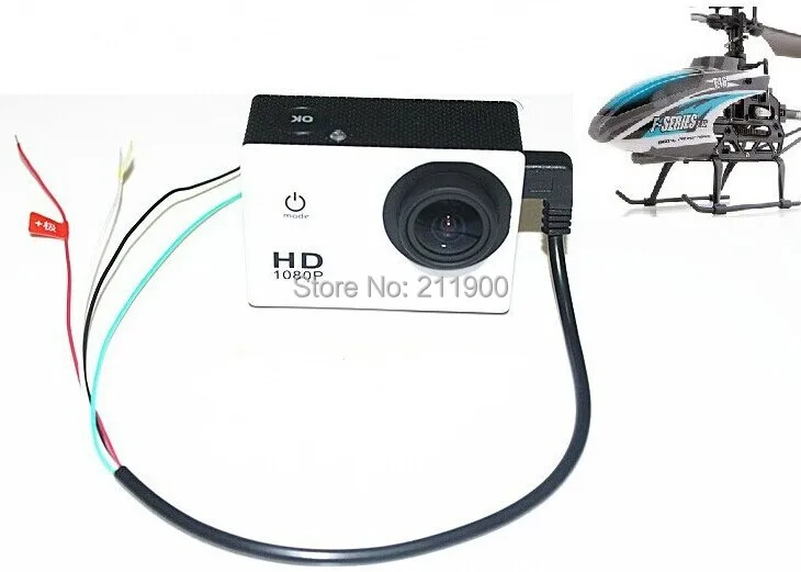 Free Shipping USB to AV Out Cable for SJCAM SJ4000 Sports Action Camera