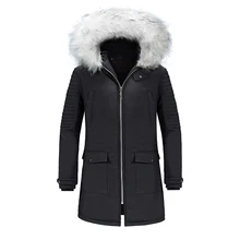 Парка мужская хлопковая куртка Толстая теплая меховая куртка с капюшоном теплые куртки для зимы повседневное толстое пальто мужская деловая одежда парки