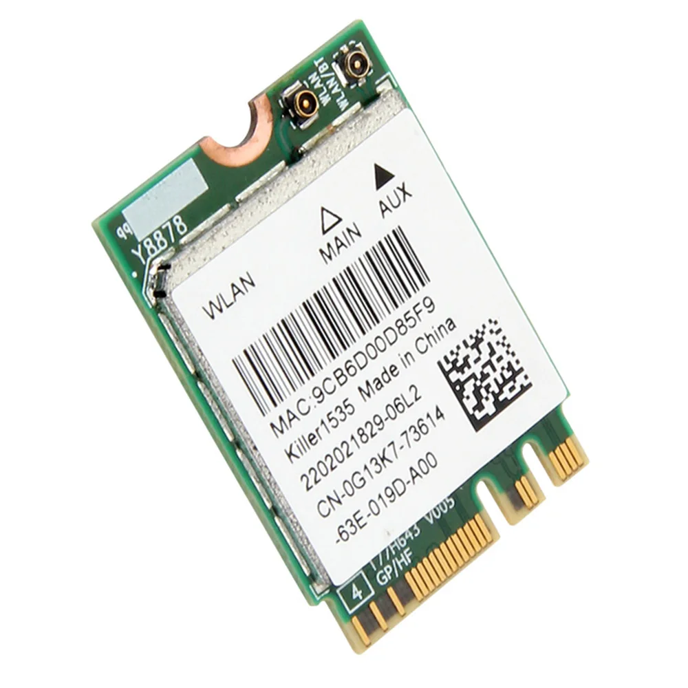 Двухдиапазонная беспроводная карта Killer1535 802.11ac M.2 для Bigfoot Killer Wireless AC 1535 Atheros QCNFA364A