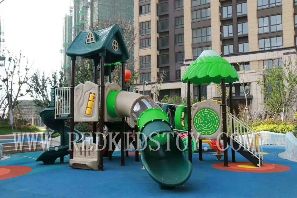 HIGH QUALITY  Premium Quality EU Standard Forest Theme Outdoor Playground Outdoor With Climbing Installed In Resi