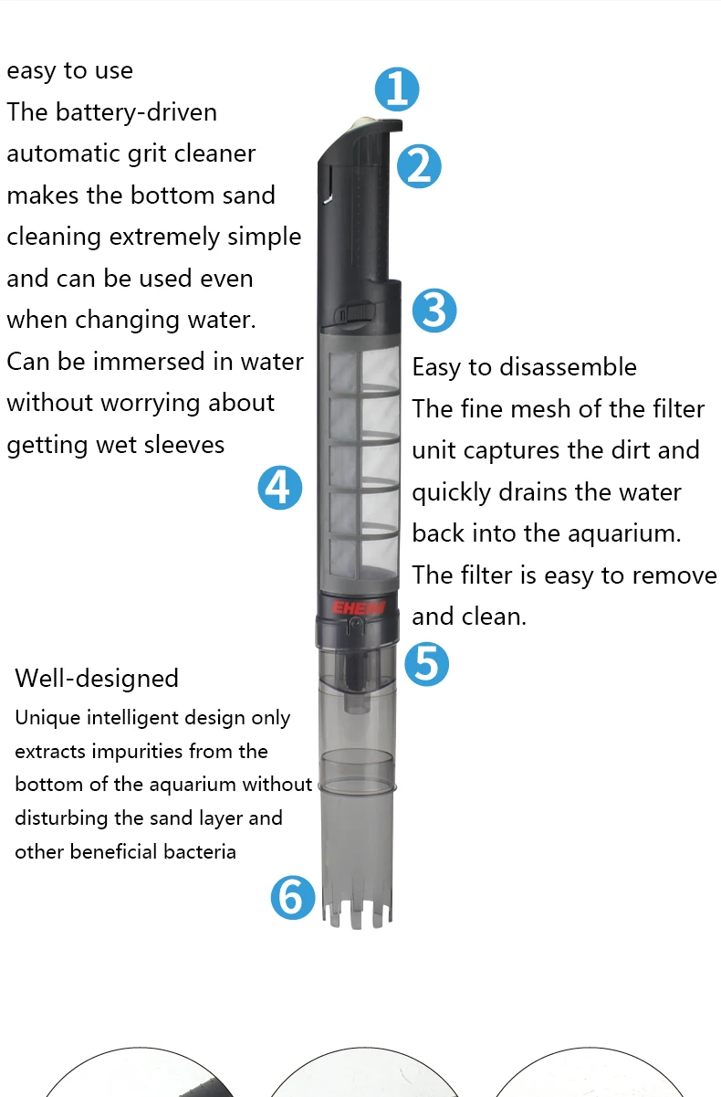 EHEIM Электрический аквариумный аквариум Гравий дозатор с насосом для очищения фильтр для чистки воды чейнджер песок моющее устройство шланг Tu