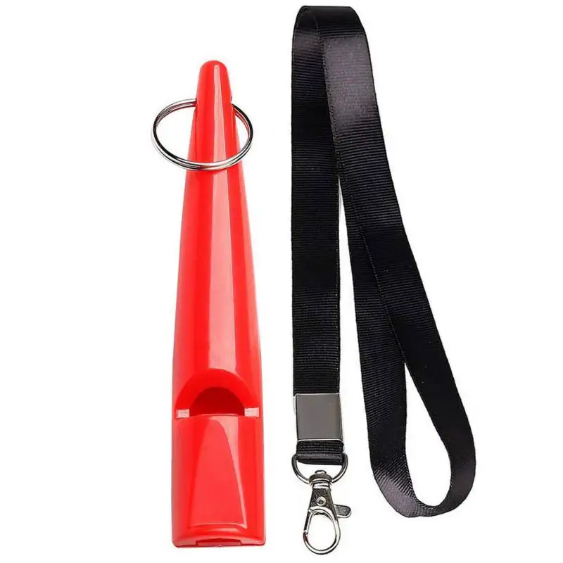 Новые профессиональные свистки для собак с высоким шагом пластиковые собаки тренировочные свистки с шнурком для отзыва и лай управления - Цвет: IY0246R