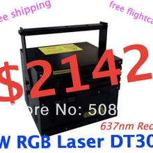 Многоцветный 3 Вт RGB анимационный лазерный Светильник 3000 МВт+ DT30K+ R 637nm/500 МВт, G 1 Вт, B 1,5 Вт+ f светильник для ночного клуба, dj лазер
