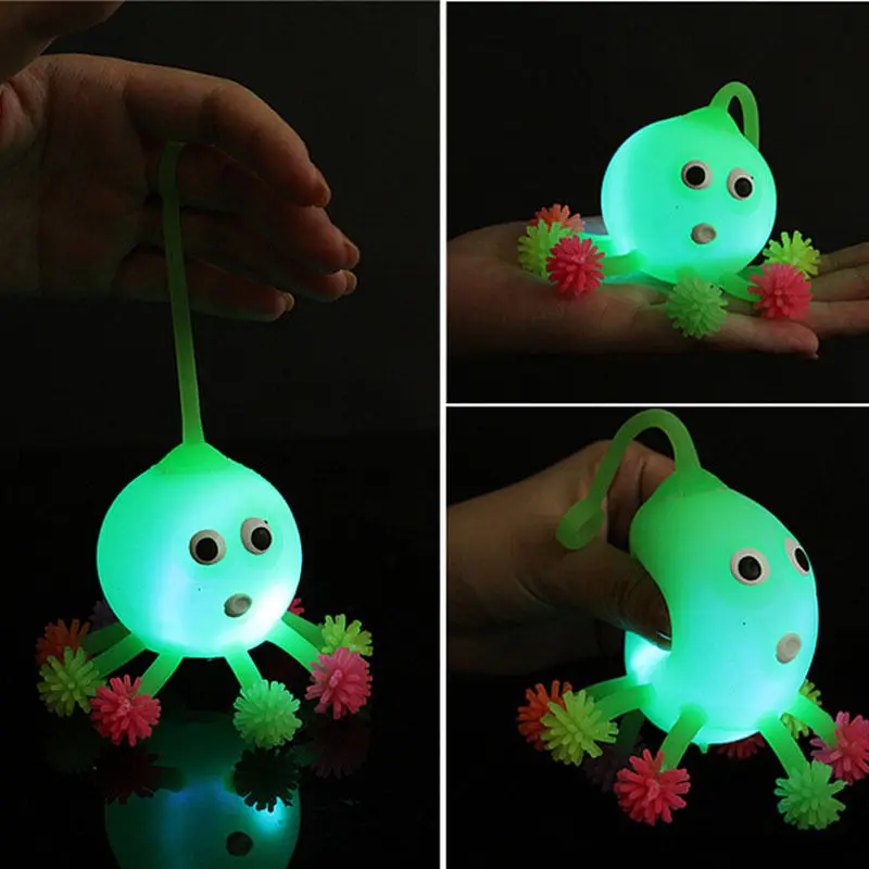 2pcs/set 2016 Led Luminous Light Up Ball Inflatable octopus Toys for