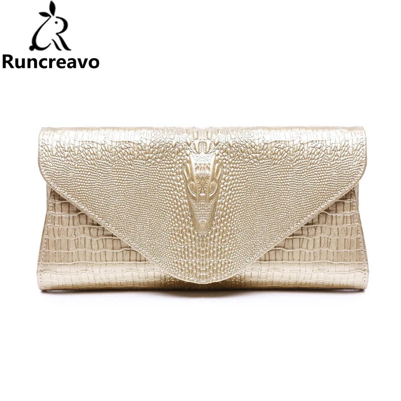 

Fashion wallet Women Genuine Leather Day Clutch Bags Luxury Brand Alligator Evening Bags Casual Messenger Shoulder Bags bolsa